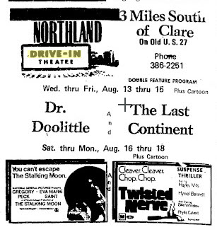 Northland Drive-In Theatre - 13 August 1969 Ad